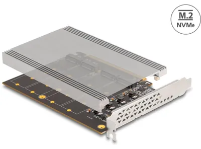 Image de DELOCK PCI Express x16 Karte zu 4 x intern NVMe M.2 Key M