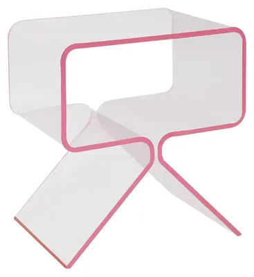 Immagine prodotto di Comodino in acrilico - Tavolino da salotto - Tavolino da divano moderno - Tavolino portaoggetti - Tavolino decorativo - Multicolore