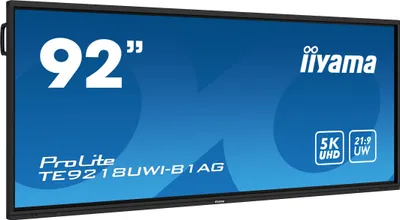 Produktbild von iiyama TE9218UWI-B1AG, Kiosk-Design, 2,32 m (91.5"), LED, 5120 x 2160 Pixel, WLAN, 16/7