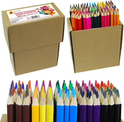 Produktbild von Tischset dreieckige Schulmalstifte 120 Stück Nr. 1 Shan 0638