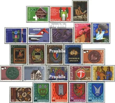 Produktbild von Briefmarken Schweiz 1981 Mi 1191-1213 (kompl.Ausg.) Jahrgang 1981 komplett gestempelt Jahresereignisse