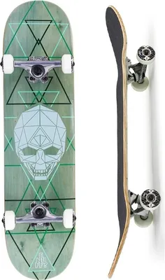 Image de Enuff Skateboard 32" Geoskull Green
