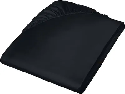 Produktbild von Colours Mako Satin Spannlaken Schwarz 180 x 200 cm