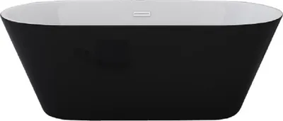 Immagine prodotto di Vasca da bagno di design LAUSANNE II nera, freestanding, 170 x 80 cm