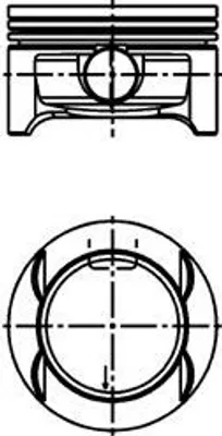 Produktbild von KOLBENSCHMIDT 40386610 Kolben für OPEL Corsa D Schrägheck (S07) Corsa C Schrägheck (X01) Meriva A (X03) Astra H Caravan (A04) Astra H Schrägheck (A04)