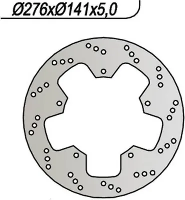 Obrázek produktu pro NG Přední brzdový kotouč pravý 5 otvorů 8,25 mm pro ITALJET SC 500