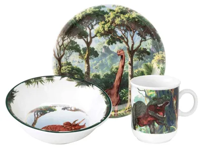 Produktbild von Seltmann Weiden Compact Kindergeschirr Set 3-teilig - Dino