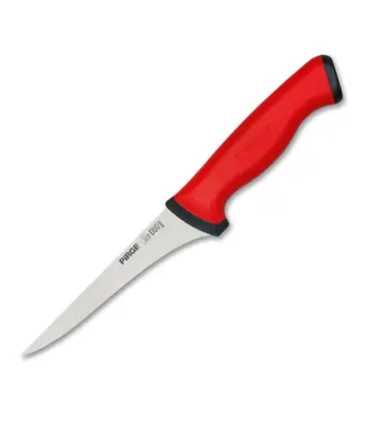 Produktbild von Pirge Duo Ausbeinmesser Profi Messer 16,5 cm Rot Schlachtermesser - Fleischermesser - Stechmesser - Schärfste Metzgermesser