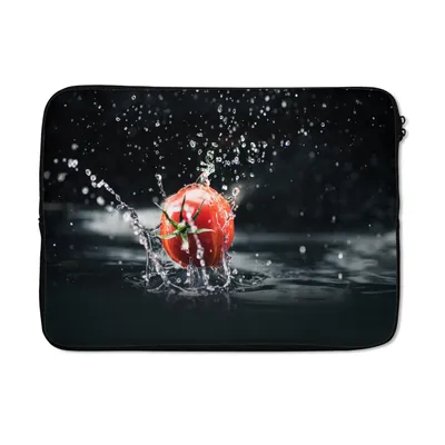 Produktbild von MuchoWow® Laptop Hülle 13 Zoll Tomate - Gemüse - Stilleben - Wasser - Rot Laptoptasche - Laptophülle - Sleeve - Rundumschutz