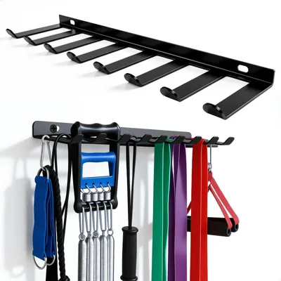 Image de Omgoods - Support de fitness multifonctionnel pour bandes de résistance et accessoires