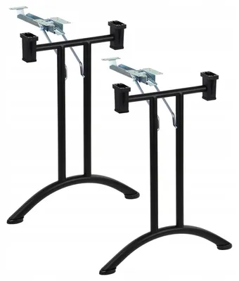 Immagine prodotto di Tavolo pieghevole o struttura per scrivania SC-922, per ufficio, hotel, ristorante, larghezza 59 cm, altezza 72,5 cm, nero