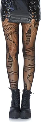Produktbild von Leg Avenue - Strümpfe Net Snakes Schwarz