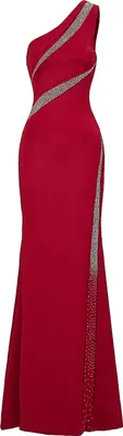 Produktbild von Moda Minx Abendkleid Whitney Long Dress mit asymmetrischem Schnitt red M
