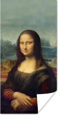 Produktbild von MuchoWow® Poster Mona Lisa - Da Vinci - Gemälde 20x40 cm - Plakat - Foto