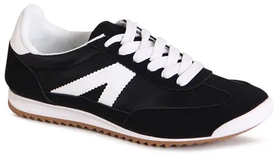 Produktbild von topschuhe24 3165 Damen Sneaker Skater Turnschuhe , Farbe:Schwarz, Größe:39 EU