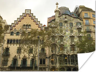 Produktbild von MuchoWow® Poster Barcelona - Architektur - Spanien 160x120 cm - Foto Plakat