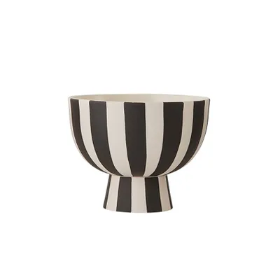 Produktbild von OYOY Toppu Mini, Schwarz, Weiß, Steingut, 12,6 cm, 100 mm