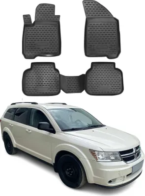 Productafbeelding van 2011-2020 Fiat Freemont vloermatten, TPE, zwart, 4-delig