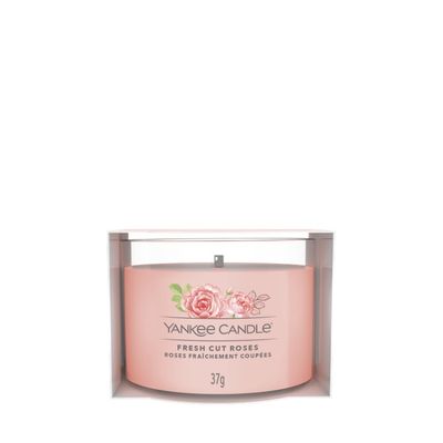 Yankee Candle FRESH CUT ROSES - Vzorník ve sklenici