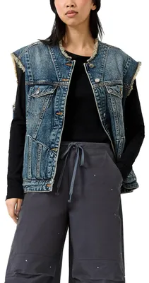 Produktbild von QS Damen VEST 2184172 56Y7 BLUE S