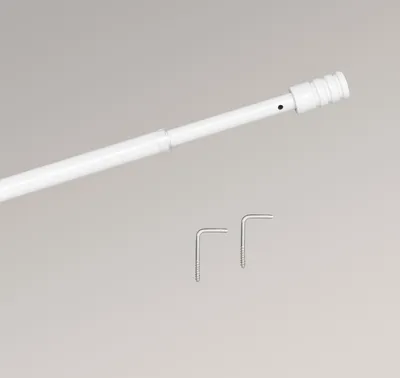Produktbild von LYSEL® Vitragenstange Zylinder Weiß, Länge: 40-65cm