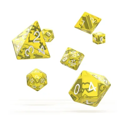Produktbild von Oakie Doakie Dice Würfel RPG-Set Translucent - Gelb (7)