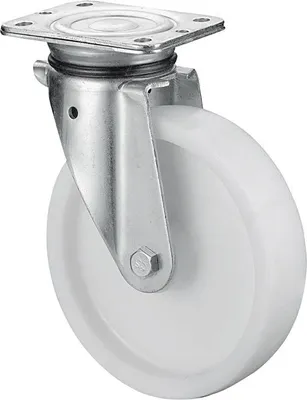 Immagine prodotto di Ruota girevole per impieghi gravosi D.100mm Trgf.350kg Ku.plate L105xW85mm BS ROLLEN