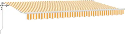 Immagine prodotto di vidaXL Tenda da sole retrattile in tessuto giallo 400 x 200 cm
