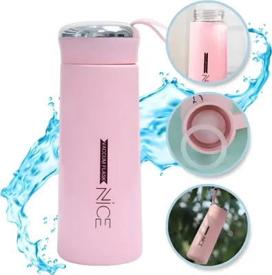 Produktbild von Sportflasche Wasserflasche Trinkflasche Flasche 400 ml – Rosa