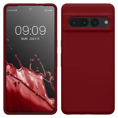 Produktbild von kwmobile Handyhülle für Google Pixel 7 Pro Hülle, für Pixel 7 Pro Case - Hülle Silikon - kabelloses Laden - Rhabarber Rot