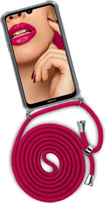 Produktbild von TWIST-Case + TWIST-Cord für Nokia 2.2, Farbe:Hot Kiss (Silber)