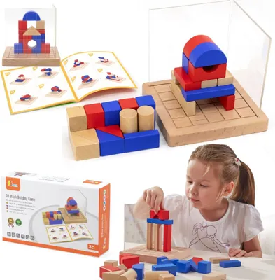 Produktbild von Holzspiel Bauklötze Viga 3D Montessori