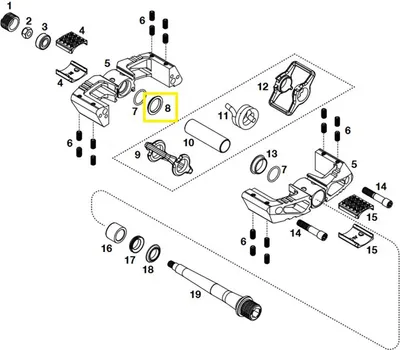 Produktbild von Crankbrothers Pedal Bushing Lagerbuchse, Level 2+3+11, außen
