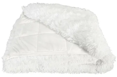 Obrázek produktu pro Zátěžová deka Furry 150 x 200 cm, bílá