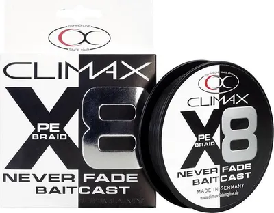 Produktbild von Climax X8 Neverfade Baitcast Schwarz 270 m 0,11 mm 6,0 kg
