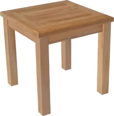 Image de Table d'appoint carrée en teck 45cm JAVA