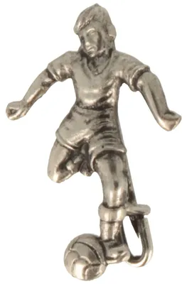 Hutanstecker Fußballspieler von Hut-Breiter in silber