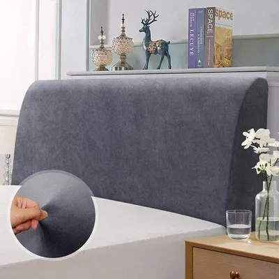 Produktbild von Famanu Kopfteilbezug elastisch - grau, 150-170 cm