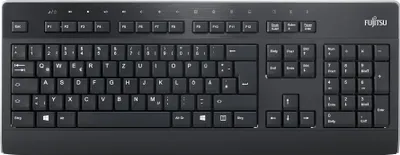 Produktbild von Fujitsu KB955, Volle Größe (100%), Kabelgebunden, USB, QWERTY, Schwarz