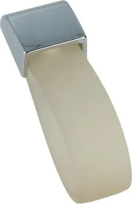 Produktbild von Möbelknopf Chrom glänzend Möbelgriff Schubladengriff Kunststoff mit Chrom Sockel