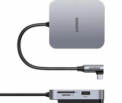 Image de Ugreen HUB pour iMac USB Type C - 3 x USB Type A 3.1 Gen 1 + SD/TF Gris (CM521 60377)