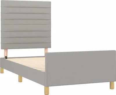 Obrázok produktu pre vidaXL Rám postele bez matraca svetlosivý 100x200 cm látka