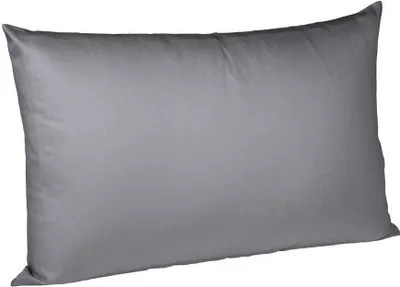 Produktbild von Fleuresse Mako-Satin-Kissenbezug uni colours steingrau 9039