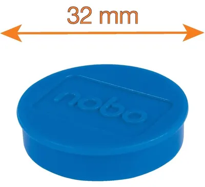 Produktbild von Nobo 1915299, Tafelmagnet, Blau, 32 mm, 18 mm, 32 mm, 160 mm