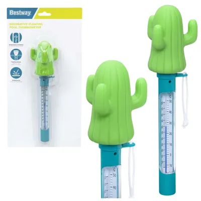 Immagine prodotto di Termometro galleggiante Bestway 58763 per piscine termali Cactus Green