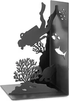 Obrázek produktu pro Balvi Diving Bookends Silver Silver Jedna velikost