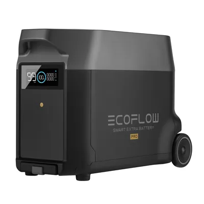 Produktbild von EcoFlow 50034006, Akku, Schwarz, EcoFlow, DELTA Pro, Lithium-Eisen-Phosphat (LiFePO4), 3600 Wh