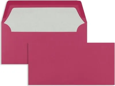 Produktbild von Briefumschläge DINlang 100g/qm gummiert VE=100 Stück fuchsia
