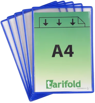 Produktbild von Tarifold Sichttafel - DIN A4 - blau - 5 Stück