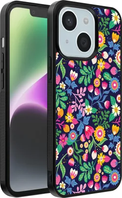 Produktbild von Smartphonica Handytasche passend für iPhone 14 mit Blumendruck - TPU Back Cover Case Blumendesign